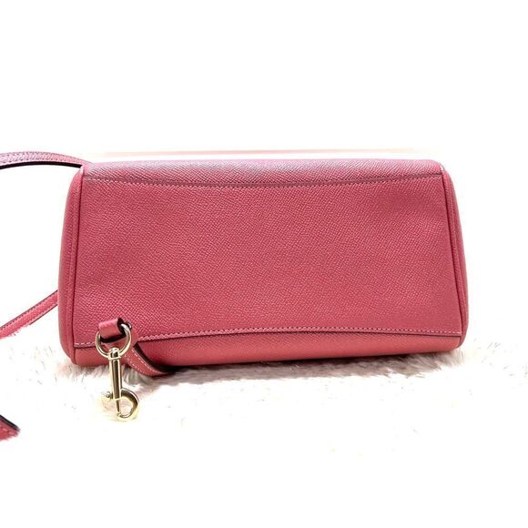 🔥🌺NWT! Coach Mini Bennett Satchel Handbag Glitter Peony Msrp:$325.00 - Picture 5 of 9